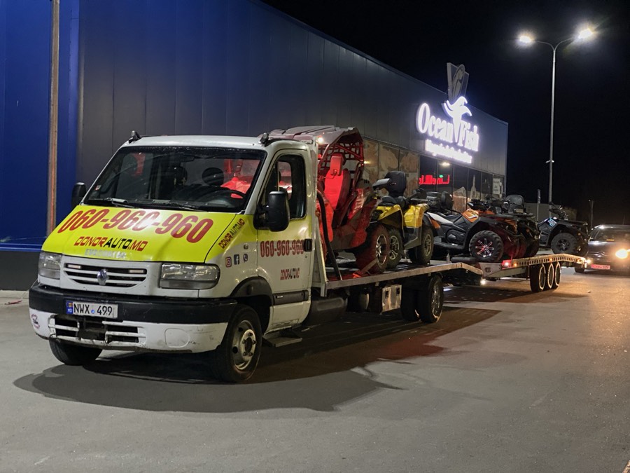 Evacuator Bălți — tractare auto pe platformă