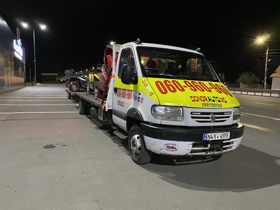Evacuator Fălești și Rîșcani, disponibil non-stop